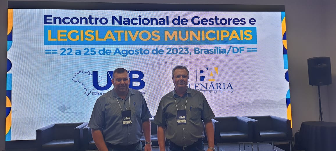 Vereadores de Santa Terezinha participam do Encontro Nacional de Gestores em Brasília