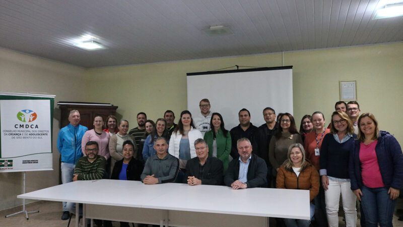 Posse da Nova Diretoria do Conselho Municipal dos Direitos da Criança e do Adolescente em São Bento do Sul