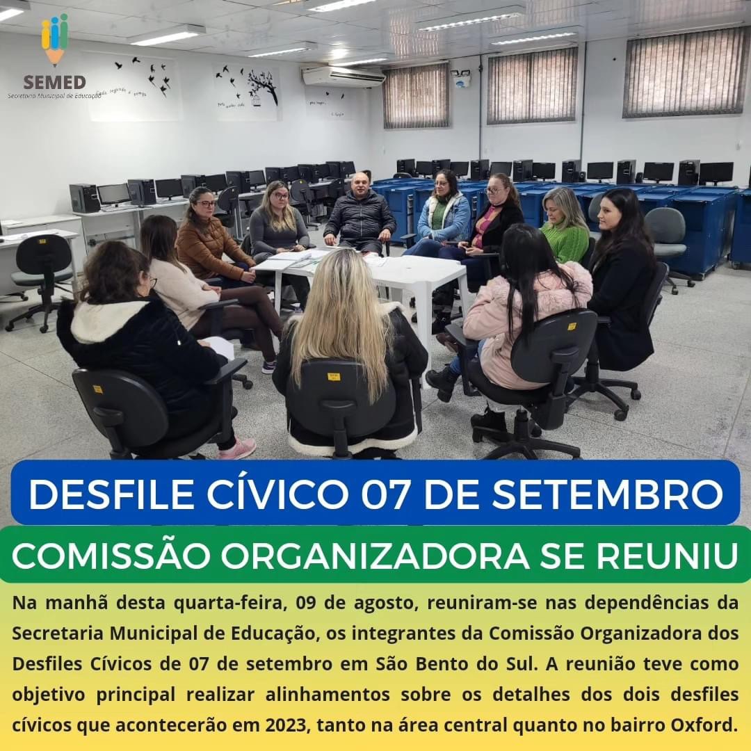 🇧🇷 Comissão Organizadora Interna do Desfile Cívico de 7 de setembro se reuniu para alinhamentos