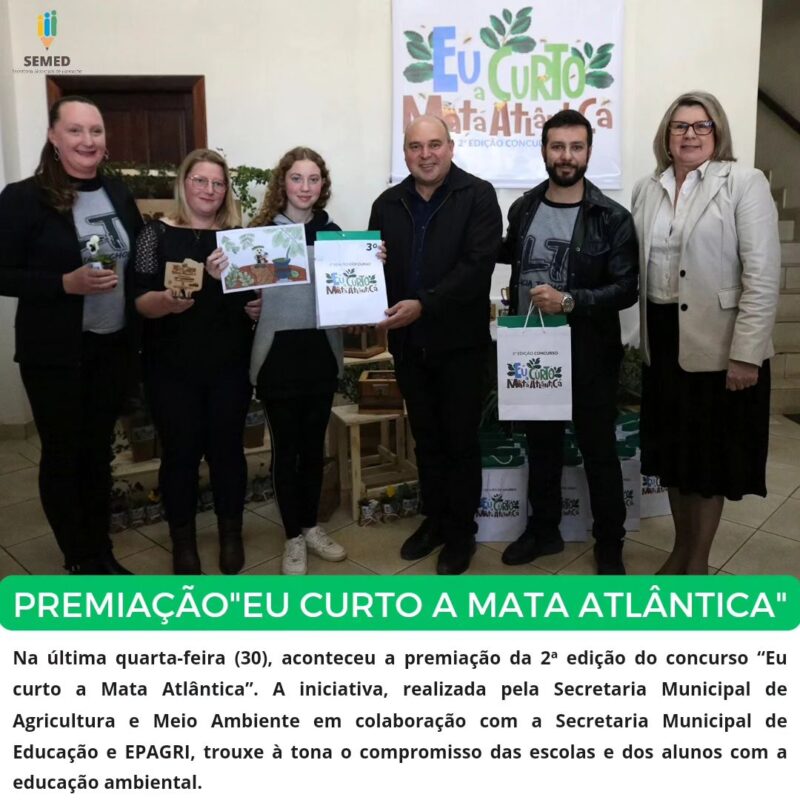 Premiação da 2ª edição do concurso “Eu curto a Mata Atlântica”