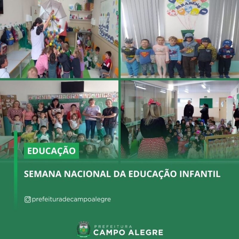 SEMANA NACIONAL DA EDUCAÇÃO INFANTIL