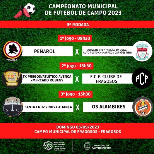 CAMPEONATO MUNICIPAL DE FUTEBOL DE CAMPO 2023