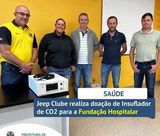 JEEP CLUBE REALIZA DOAÇÃO PARA FUNDAÇÃO HOSPITALAR