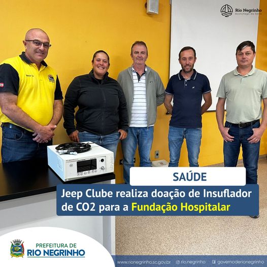 JEEP CLUBE REALIZA DOAÇÃO PARA FUNDAÇÃO HOSPITALAR