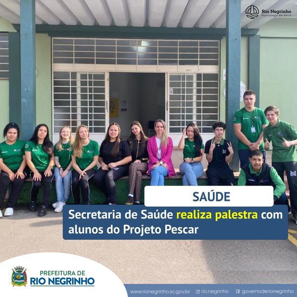 PALESTRA COM ALUNOS DO PROJETO PESCAR