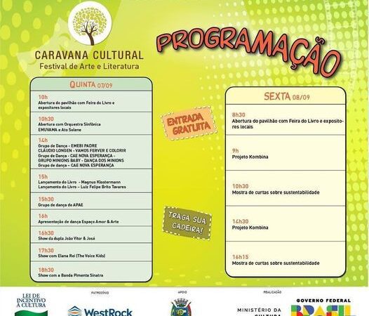 Ainda dá tempo de visitar a Caravana Cultural: Festival de Arte e Literatura!