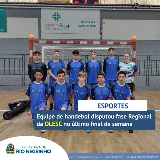 EQUIPE DE HANDEBOL DISPUTOU FASE REGIONAL DA OLESC