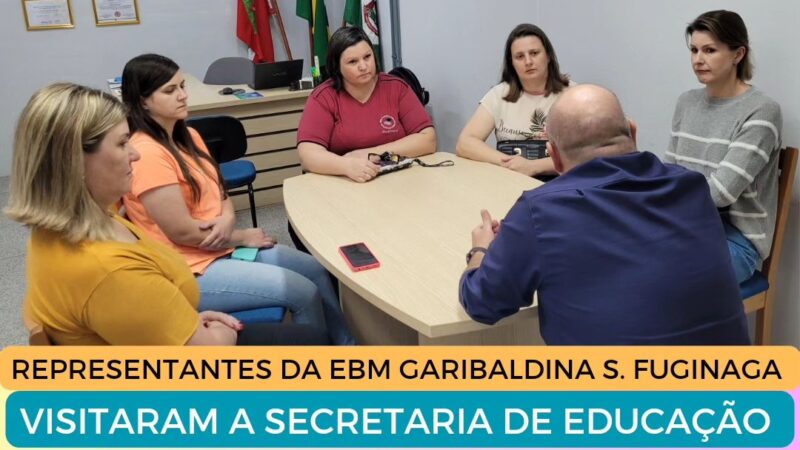 Visita de representantes da comunidade escolar da EBM Garibaldina S. Fuginaga