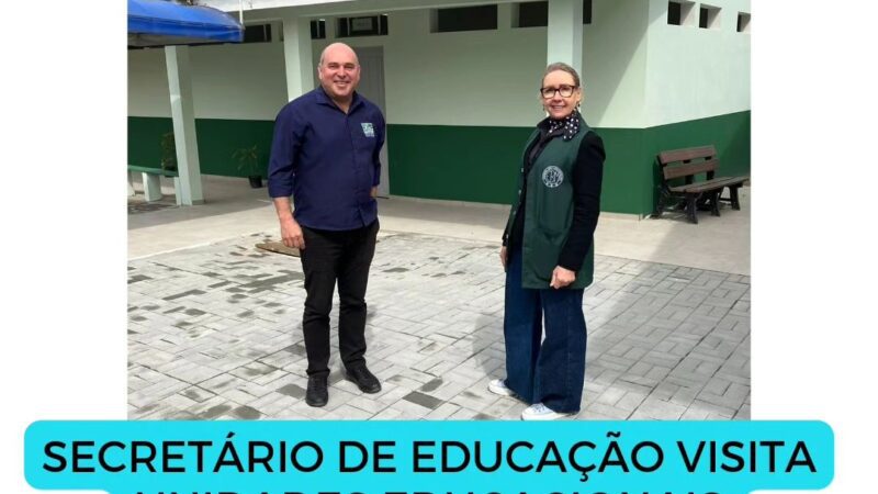 Secretário de Educação visita Unidades Educacionais na manhã desta quinta-feira (14)