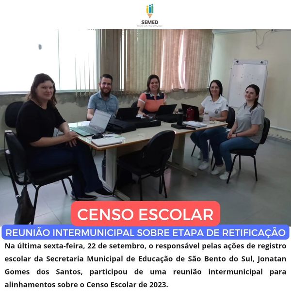 Reunião intermunicipal para alinhamentos sobre o Censo Escolar