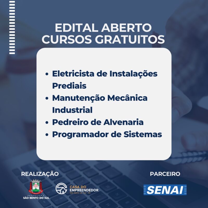 Cursos gratuitos para Público Prioritário