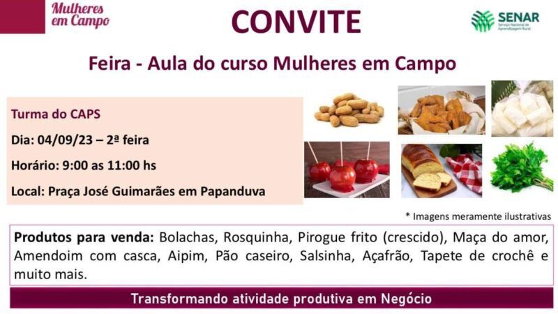 Pacientes do CAPS promovem feira em parceria com o SENAR