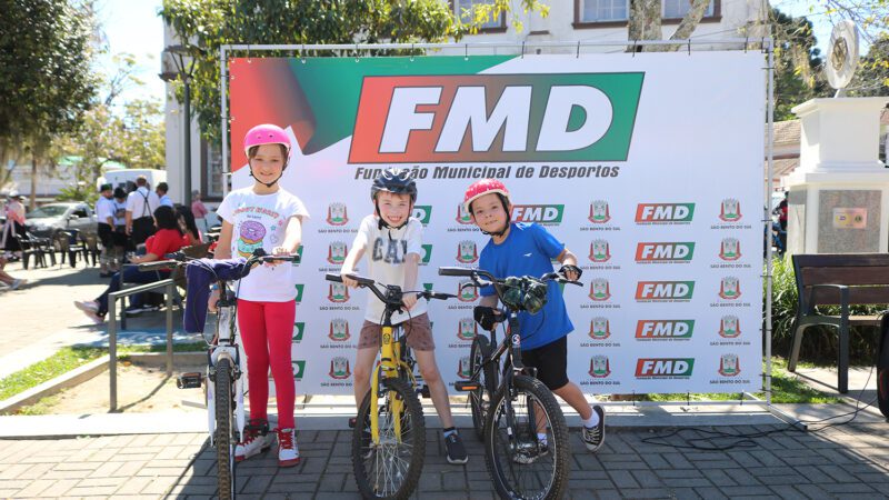 Passeio ciclístico promove saúde e integração familiar