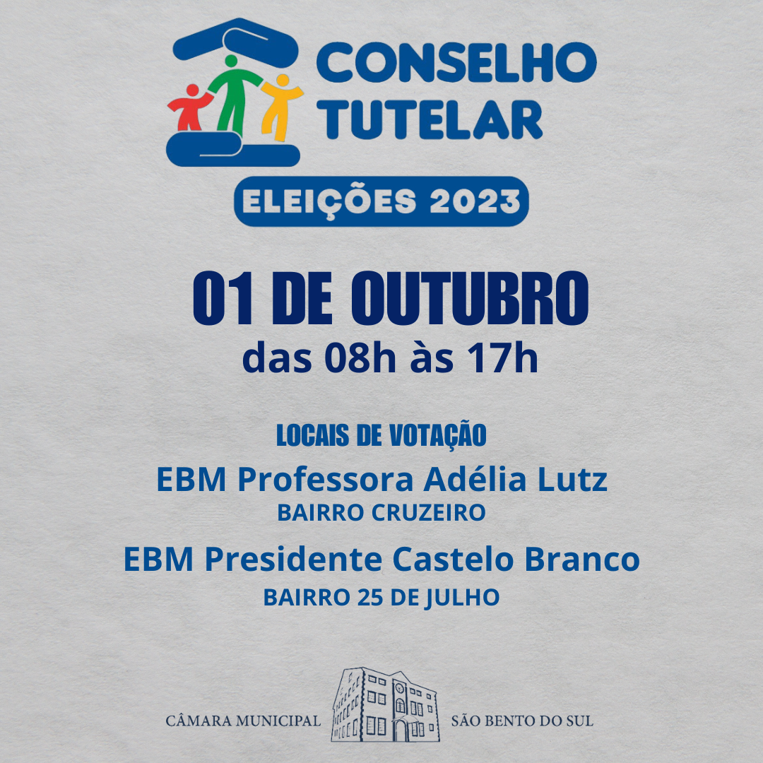 Eleição para conselheiros tutelares é neste domingo