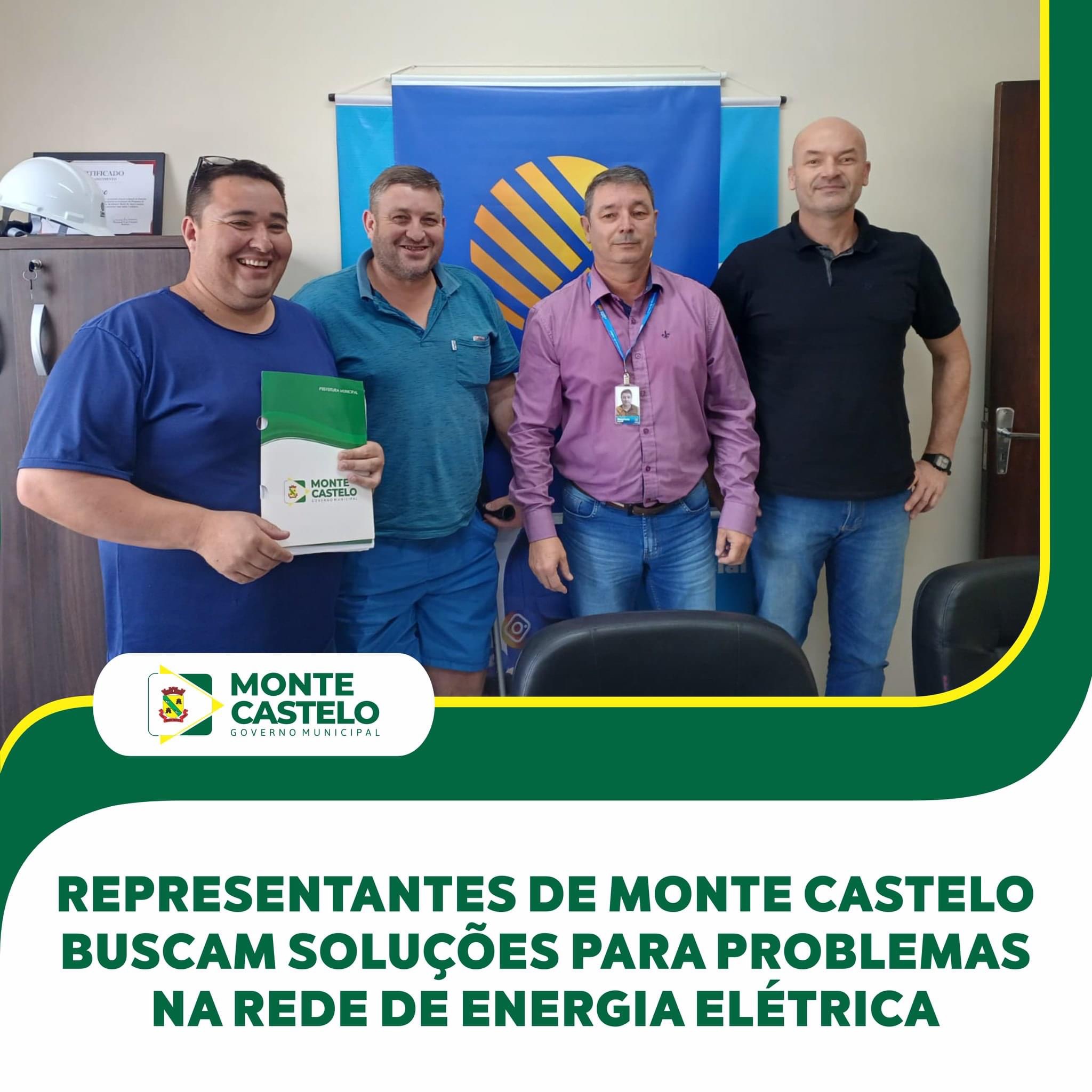 Representantes de Monte Castelo buscam soluções para problemas na rede de energia elétrica