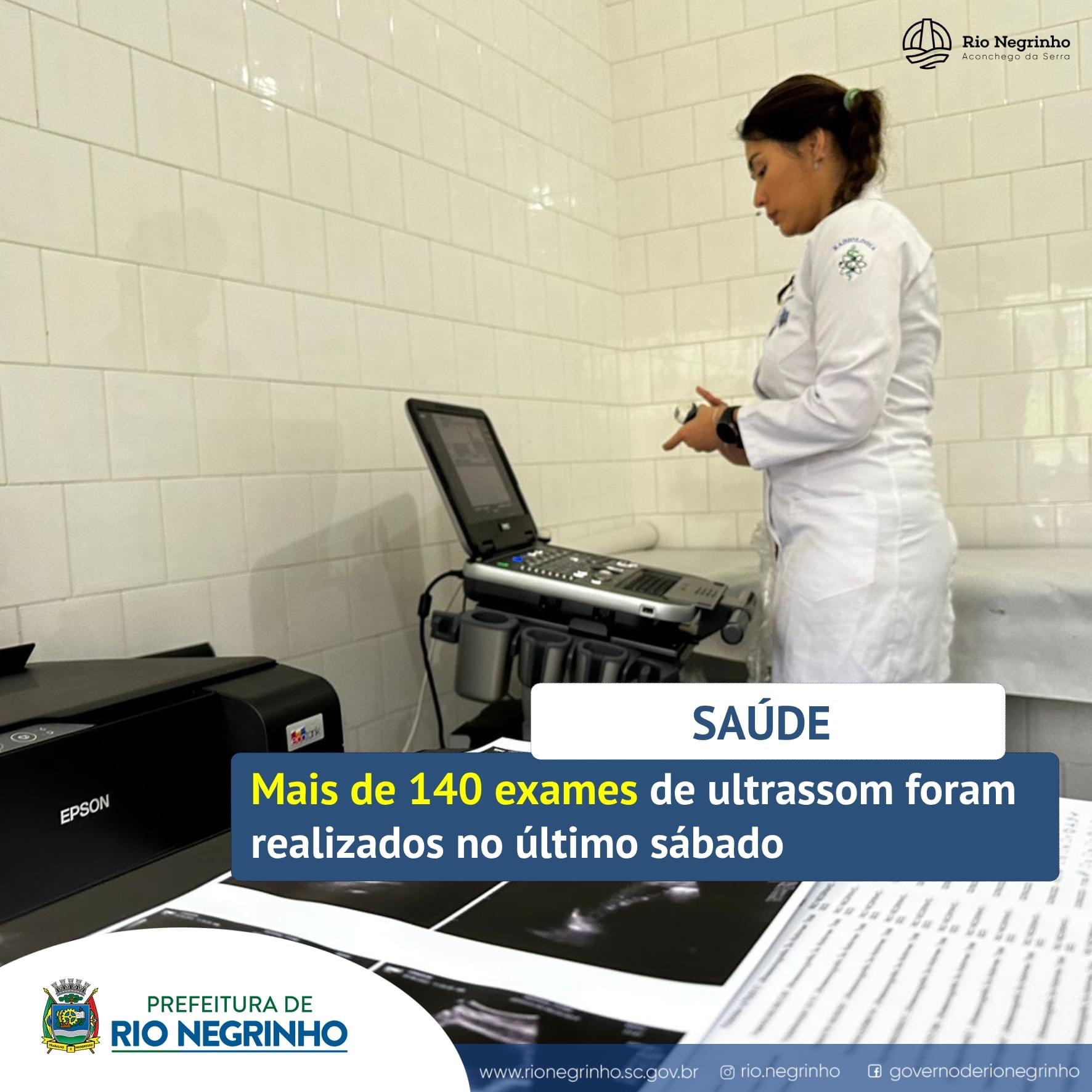 Mais de 140 exames de ultrassom realizados