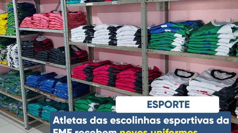 Atletas da FME recebem novos uniformes