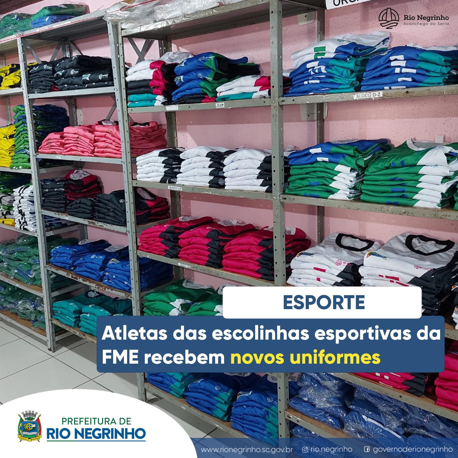 Atletas da FME recebem novos uniformes