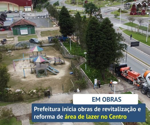 A Prefeitura Municipal deu início hoje a mais uma obra de lazer