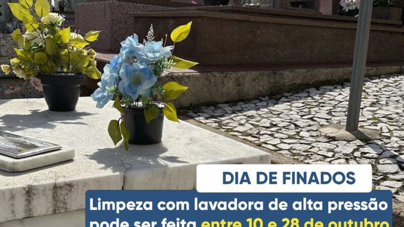 Limpeza de túmulos e jazigos para o dia de finados