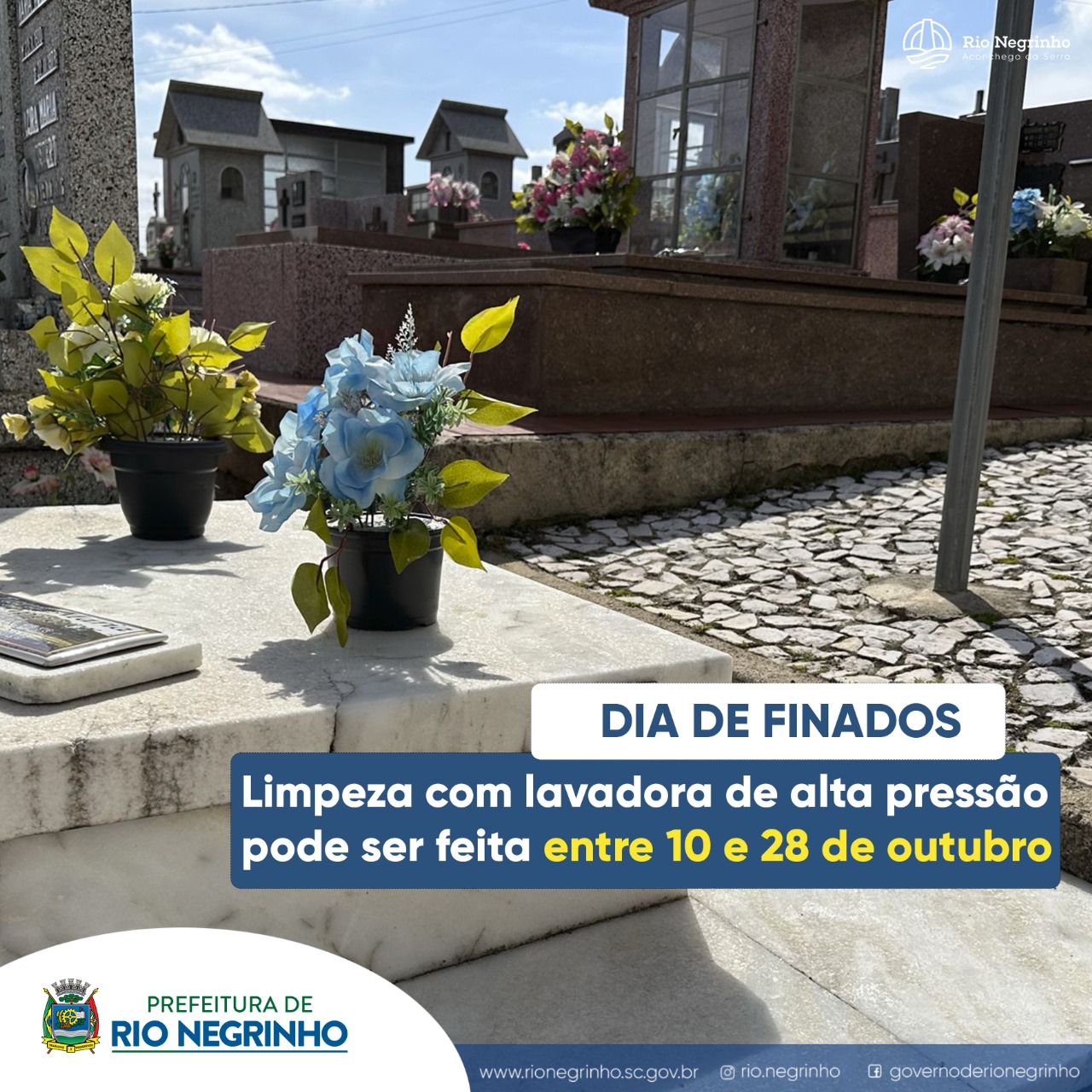 Limpeza de túmulos e jazigos para o dia de finados