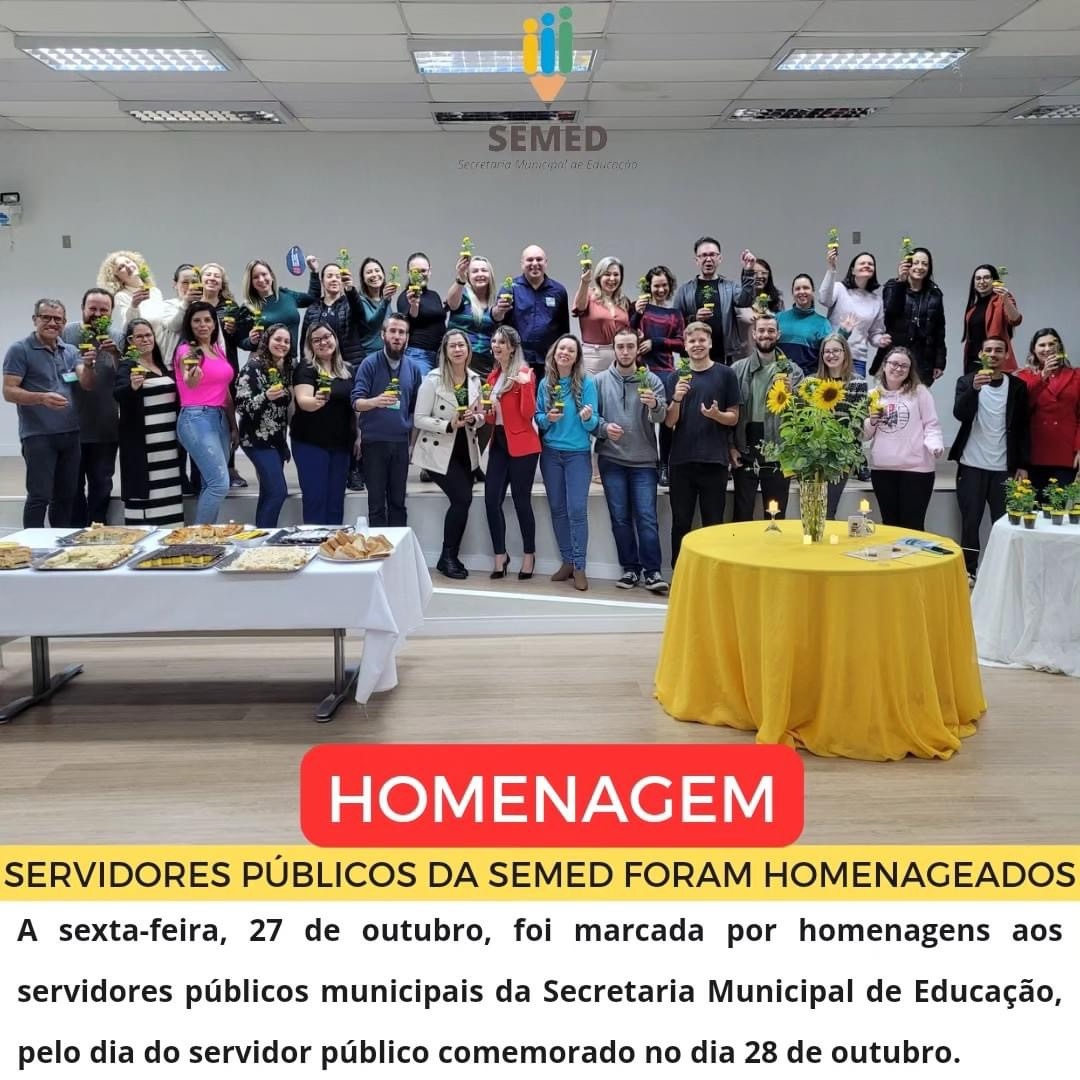 🤍 Servidores da Secretaria Municipal de Educação foram homenageados