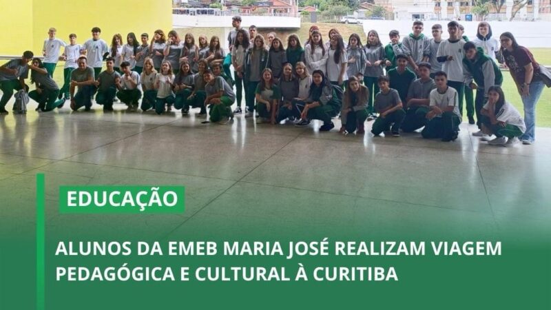 ALUNOS DA EMEB MARIA JOSÉ REALIZAM VIAGEM PEDAGÓGICA E CULTURAL À CURITIBA