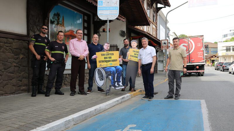 São Bento do Sul tem campanha para vagas de estacionamento prioritárias