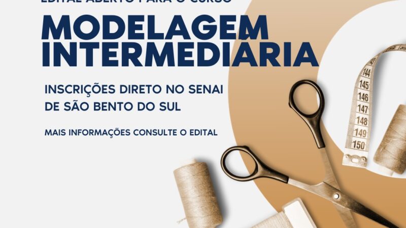 Curso de modelagem intermediária em parceria com o Senai