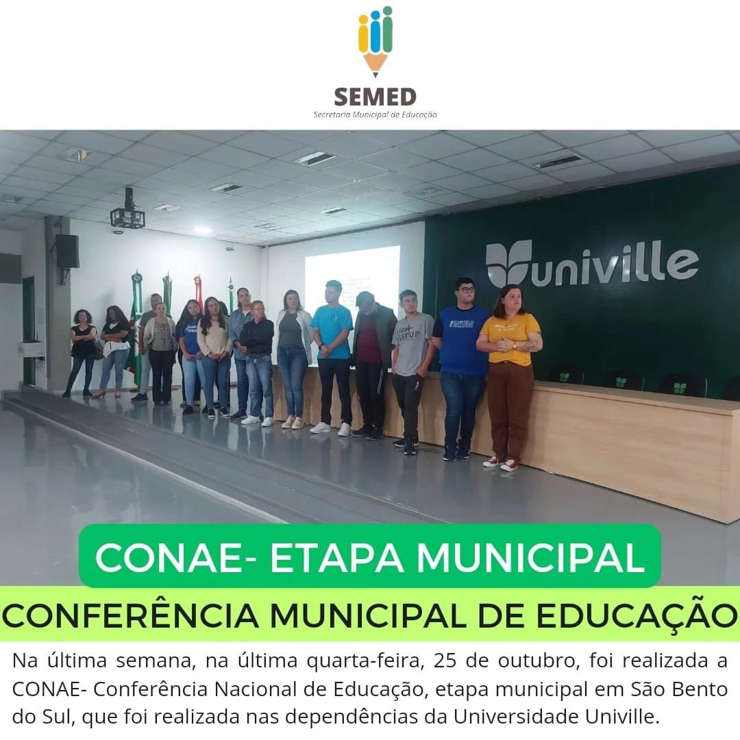 ✅️Conferência Municipal de Educação – Etapa municipal foi concluída