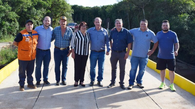 INAUGURAÇÃO DA PONTE SOBRE DO RIO NEGRO NA DIVISA DE CAMPO ALEGRE COM TIJUCAS DO SUL