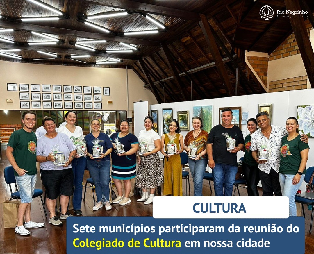 Reunião do Colegiado de Cultura em Rio Negrinho destaca debate sobre a Lei Aldir Blanc e fortalece laços culturais entre municípios