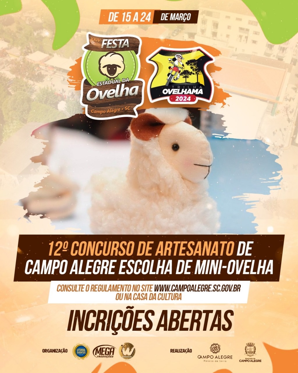 12º CONCURSO DE ARTESANATO DE CAMPO ALEGRE ESCOLHA DE MINI-OVELHA