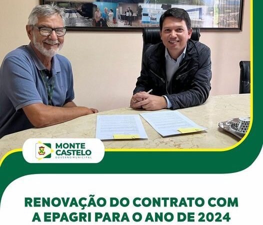 Prefeitura de Monte Castelo Renova Convênio com Epagri para Desenvolvimento Agrícola Local