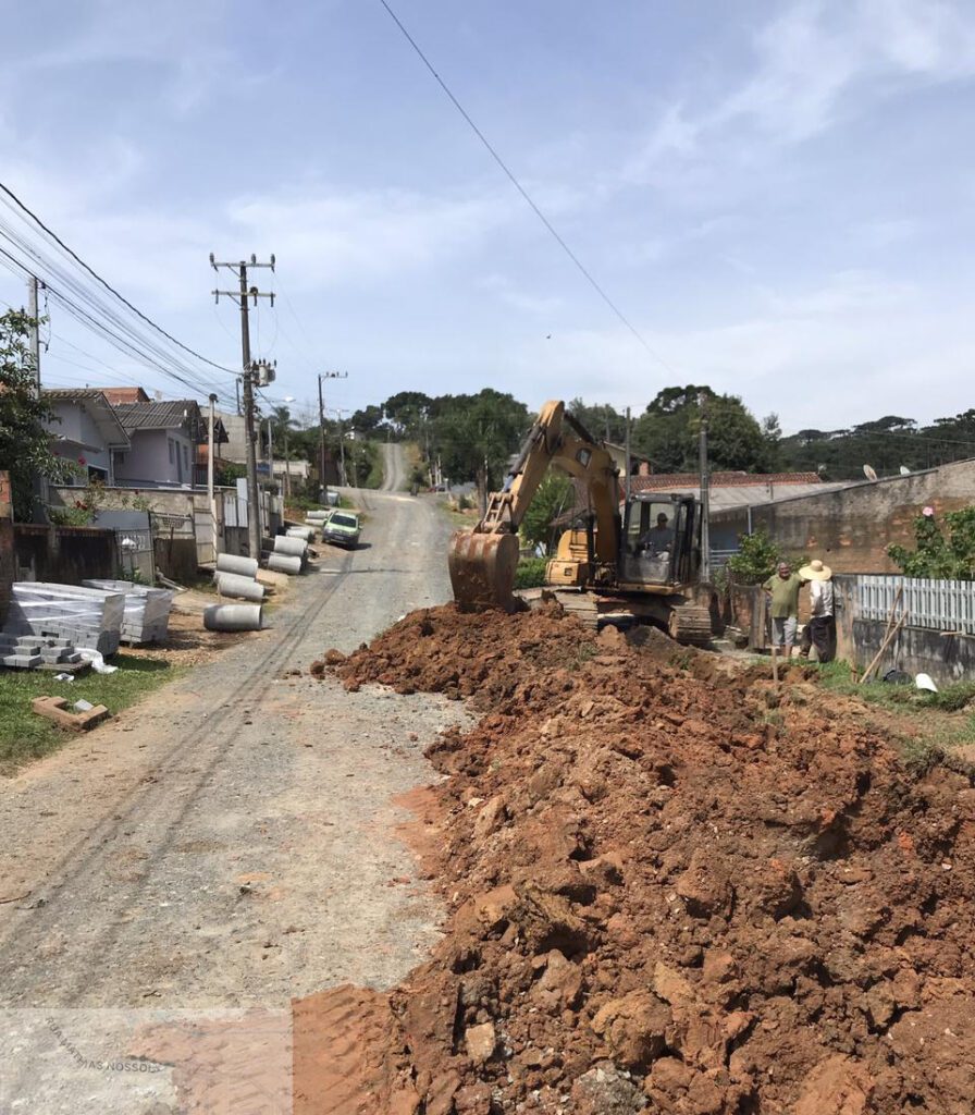 Obras De Drenagem E Pavimentação No Bairro Serra Alta Primeira PÁgina Sc