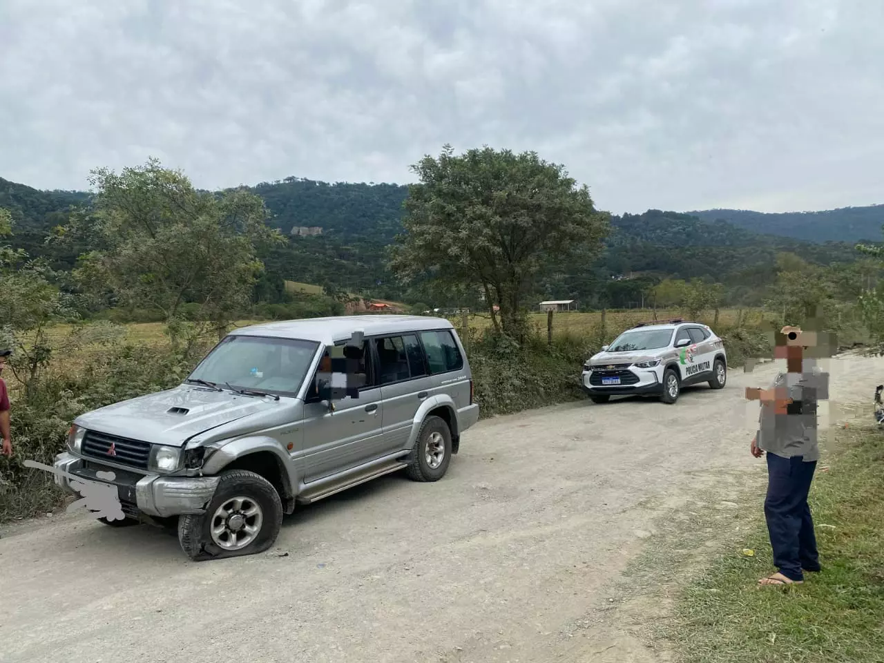 Acidente em Urubici deixa motociclista ferido