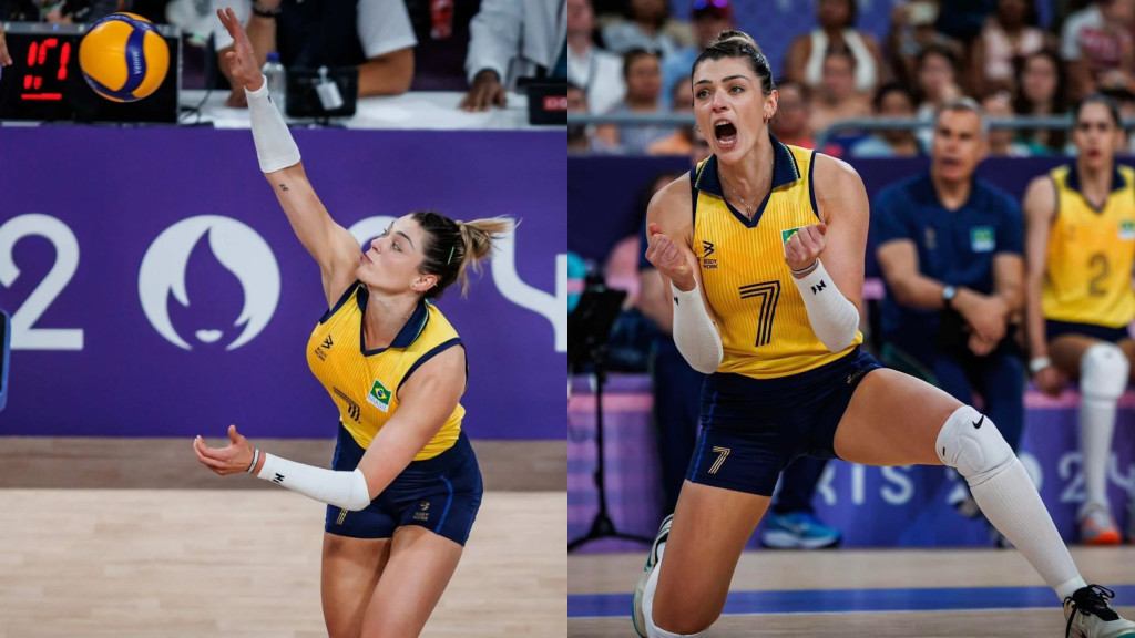 Atleta de Nova Trento é destaque com maior pontuação no 1° jogo do Brasil no vôlei nas Olimpíadas