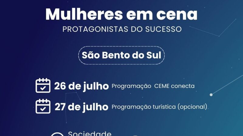 CEME Conecta: evento exclusivo para mulheres nesta sexta-feira (26)