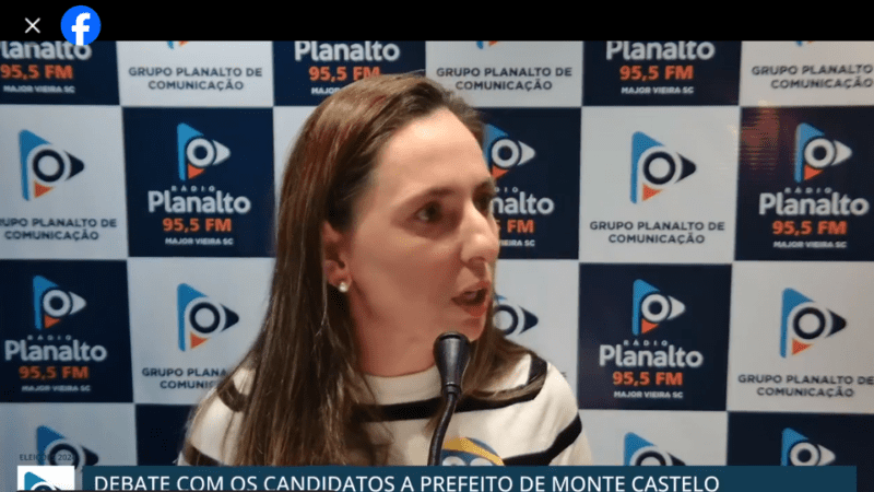 Debate de Candidatos em Monte Castelo Tem Participação Apenas de Clevia Massaneiro Pelchebiski