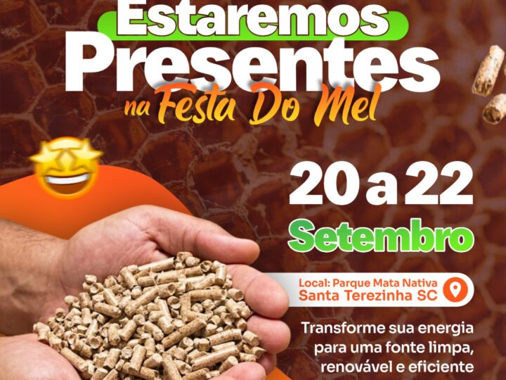 A nova indústria de pellets de madeira SmartWood Bioenergia de Papanduva estará na Festa do Mel