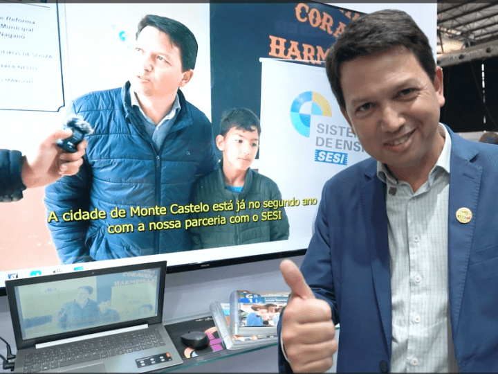 Monte Castelo Brilha no COMAC 2024:O sistema de ensino do SESI, implementado na Escola Edson Nagano, foi apresentado como exemplo de sucesso para todos os prefeitos do estado