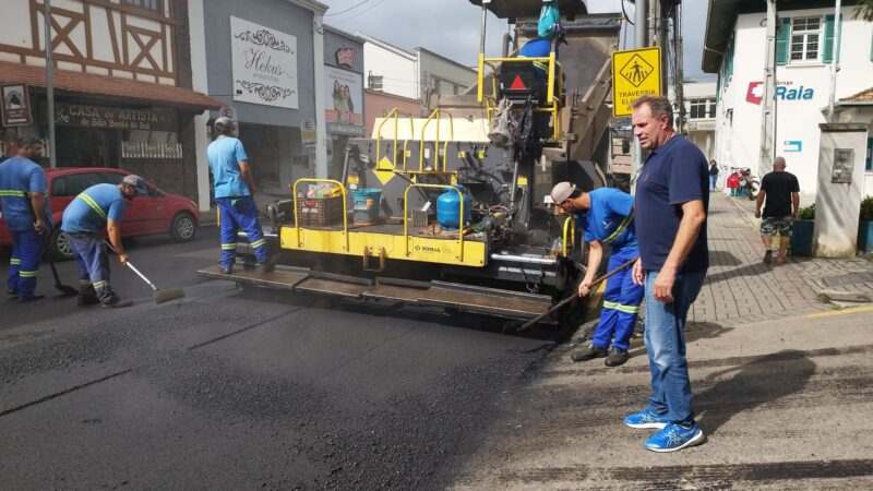 Obras de recapeamento na área central encerram na quarta-feira