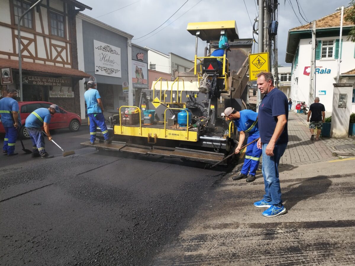 Obras de recapeamento na área central encerram na quarta-feira