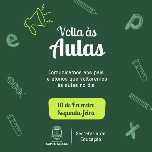 Volta às Aulas em Campo Alegre – 2025