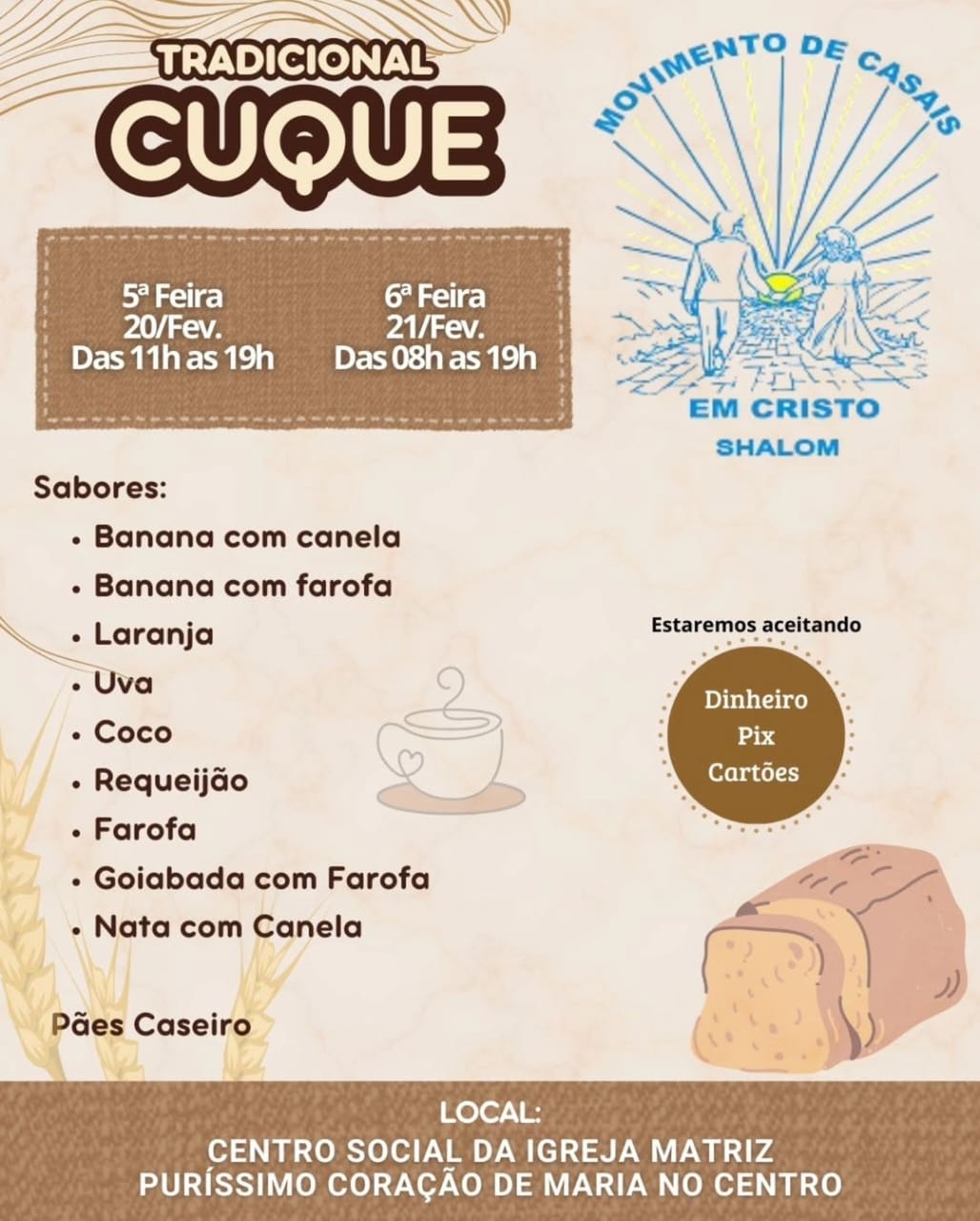 PROMOÇÃO ANUAL DE CUQUES DO MOVIMENTO DE CASAIS EM CRISTO