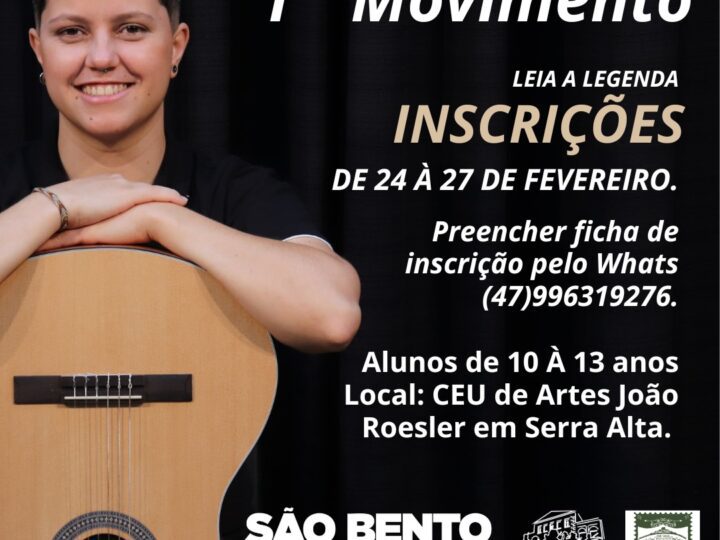 Inscrições abertas para Oficina de Violão gratuita no CEU das Artes