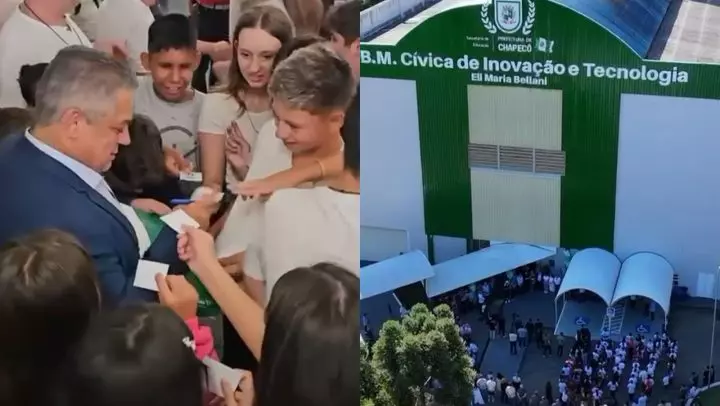 Chapecó faz história e inaugura escola pública com estrutura de universidade